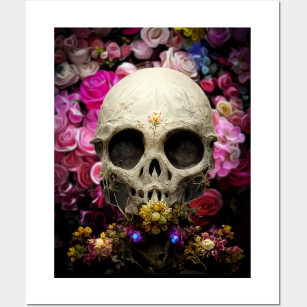 cranium flowers Wall Art by ElArrogante